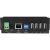 Exsys Ethernet GLAN 1x to 4x USB2.0 4-Port Device Server fonte de alimentação incluída 15KV - conjunto de cabos/adaptadores - Digital/Data