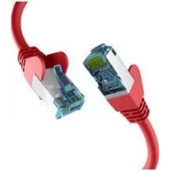 Cabo de rede M-Cab EC020200162 vermelho 0,15 m cabo bruto Cat.7 S/FTP (S-STP) (EC020200162)