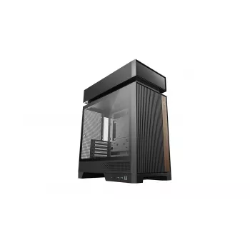 Caixa de PC DeepCool CL660 preta — ATX/Micro-ATX/Mini-ITX, vidro temperado, 2x3,5 polegadas + 1x2,5 polegadas, frente 140 mm, topo/traseira 120-140 mm