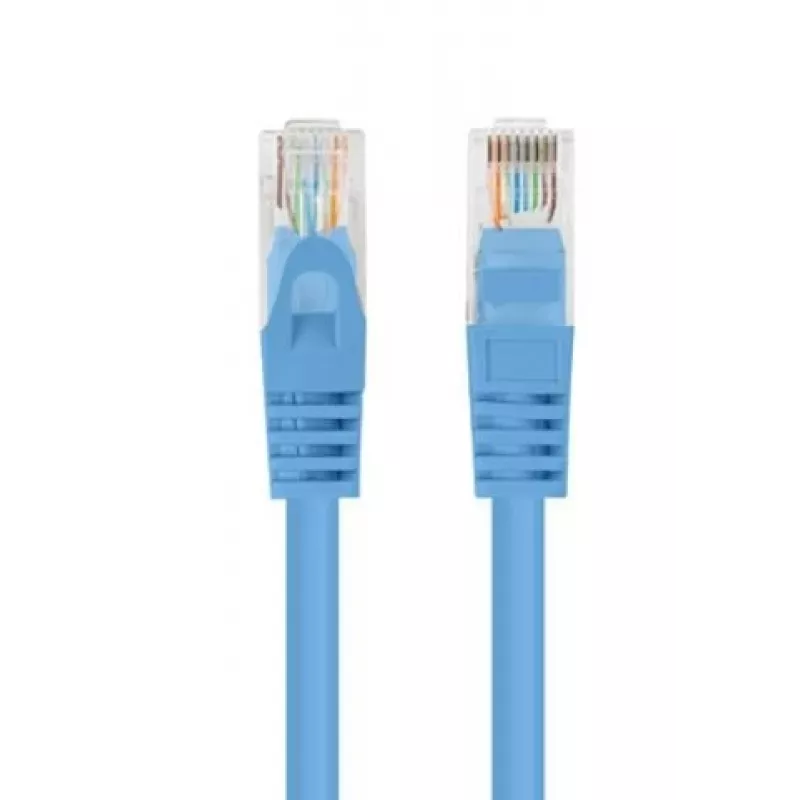 PATCHCORD Cat.5E UTP 1.5M azul FLUKE PASSED LANBERG pack de 10