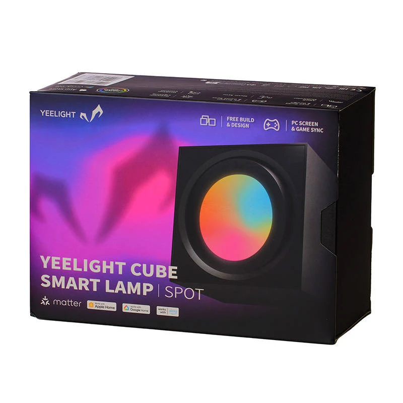 Painel de luz gaming YEELIGHT SMART CUBE LIGHT SPOT Base (YLFWD-0008) Preto