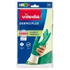 Luvas Vileda Dermo Plus 'M' verdes algodão, nitrilo