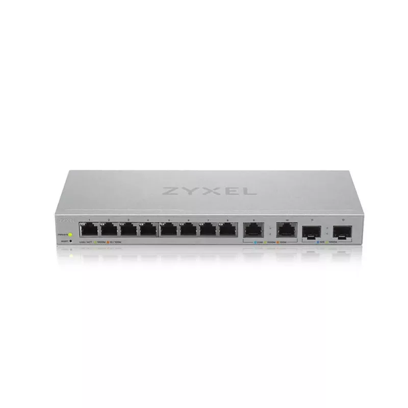 Switch de rede Zyxel XGS1210-12-ZZ0102F gerido Gigabit Ethernet (10/100/1000) cinzento