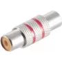 Adaptador ShiverPeaks 57040-MR conector fêmea Cinch (RCA) para conector fêmea metal, vermelho