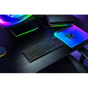 Teclado gaming Razer BlackWidow V4 Low-profile Wireless — teclas mecânicas low-profile, Bluetooth e 2,4 GHz