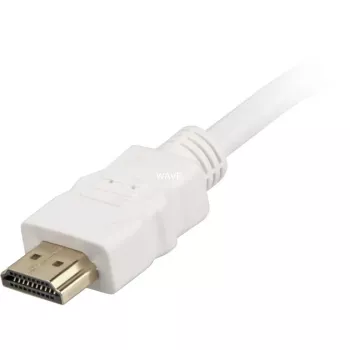 Cabo HDMI High Speed com Ethernet branco, 2 metros