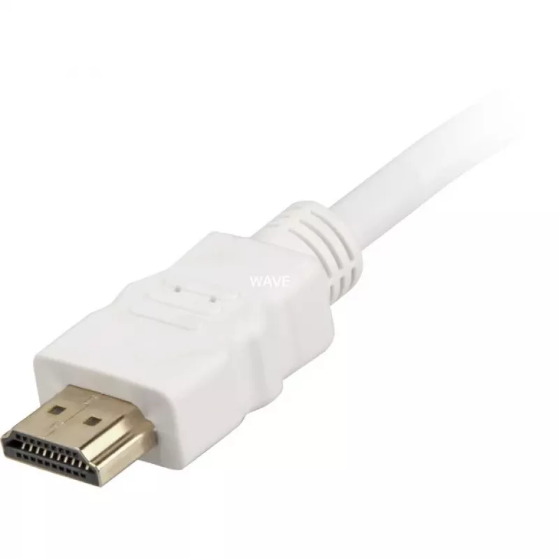 Cabo HDMI High Speed com Ethernet branco, 2 metros