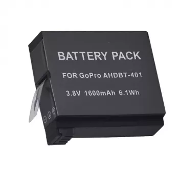 Bateria de câmara recarregável extra digital AHDBT-401 3,8V 1220mAh para GoPro