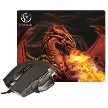 Rebeltec Red Dragon – rato ótico – 6 botões – com fio – USB