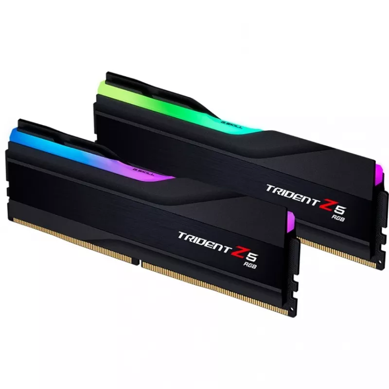 DIMM 64 GB DDR5-6000, memória preta, F5-6000J2836G32GX2-TZ5RK, Trident Z5 RGB, INTEL XMP