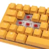 Teclado gaming Ducky One 3 SF amarelo USB mecânico RGB LED