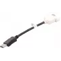Cabo DisplayPort para DVI-D DELL 023NVR 0,23 m preto branco
