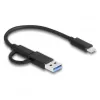 Leitor de cartões DeLOCK USB Type-C CFexpress XQD alumínio cinzento 10000 Mbit/s