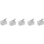 Conector de cabo ShiverPeaks BS72039-R5 ficha RJ-10 reta 5 unid.