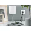 DIGITUS DA-70615 - tomada elétrica - 2P+E - tipo F, USB, USB Type-C - com obturador - 1 tomada, 2 portas USB - 2,8 A - branco, RAL 9003