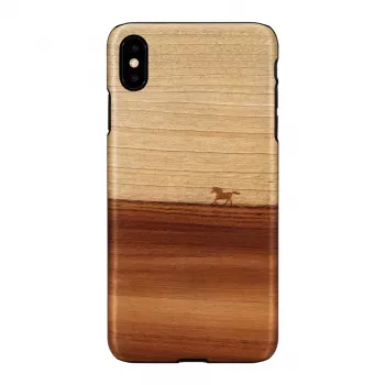 Capa para telemóvel Man and Wood para iPhone XS Max — capa protetora preta