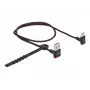 Cabo USB DeLOCK EASY-USB 2.0 Type-A macho para Type-C macho angular 0,5m preto