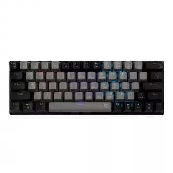 Teclado mecânico gaming White Shark Wakizashi GK-002721V2 — estrutura cinzento-preto, layout US, switches azuis