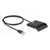 Leitor de cartões inteligentes DeLOCK 91724 USB Type-A preto