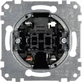 Interruptor rotativo Merten MEG3115-0000 1P metálico, 250 V AC, 10 A