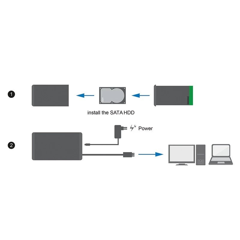 Caixa para HDD LogiLink UA0284 Preto 3,5 polegadas