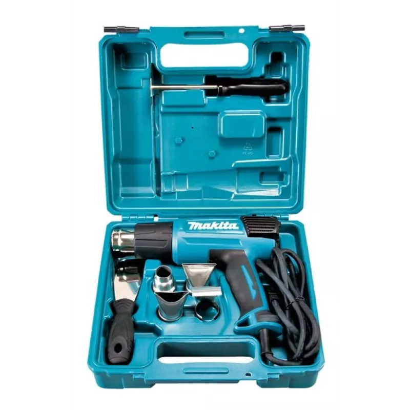 Pistola de ar quente Makita HG6031VK 500 l/min 600 °C 1800 W preto, azul