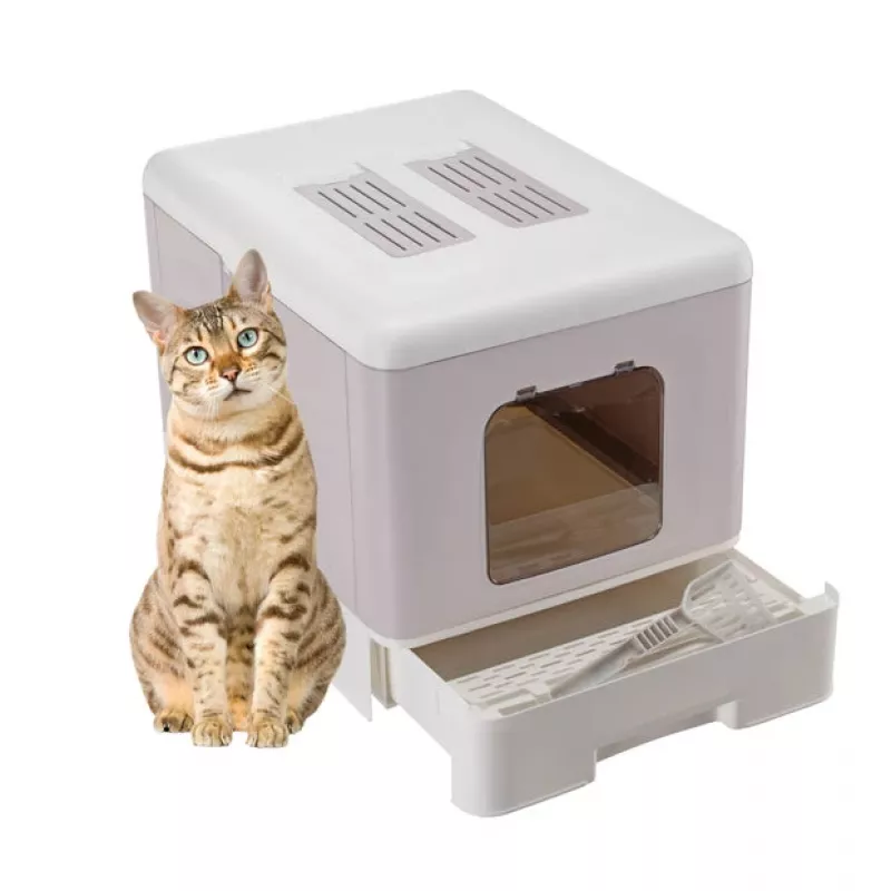 FERPLAST Sahara Lilac - caixa de areia para gatos - 52 x 39 x 40 cm