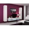 Suporte de TV cama meble VIGO NEW 30/180/40, tampo branco brilhante, aglomerado, 1800×400×300 mm