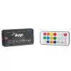 Akyga AK-CA-73 controlador de ventoinhas RGB com comando, 12 ligações (10 ventoinhas + 2 fitas LED), alimentação Molex