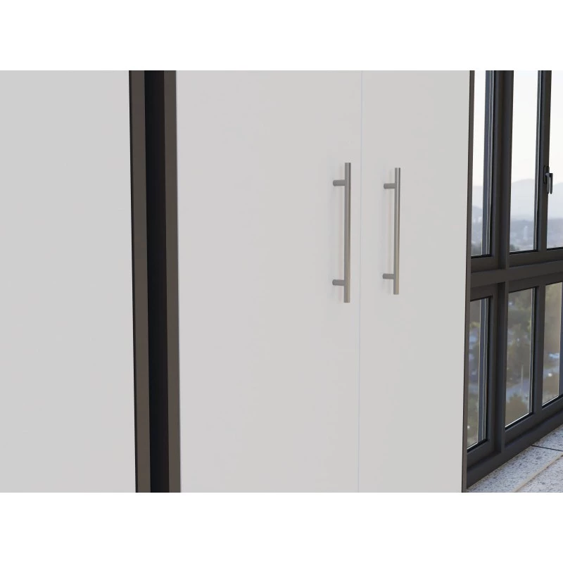 ESTANTE FECHADA OLIV 2D, ANTRACITE/Branco CONJUNTO