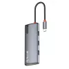 Hub USB-C Tellur TLL321061 com PD 3.0 100W, saída HDMI e 3× portas USB 3.0