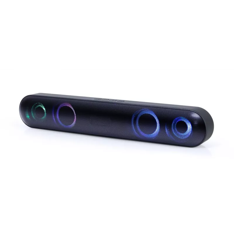Coluna soundbar Gembird SPKBT-BAR400L preta 2.0 canais 10 W