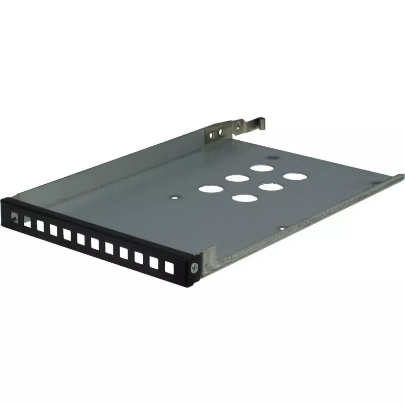 Inter-Tech IPC 1U-1404 rack preto, aço inoxidável