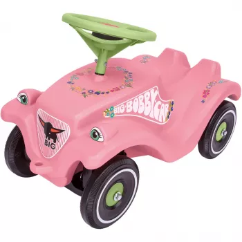 Bobby-Car-Classic Flower, trotineta rosa/verde claro