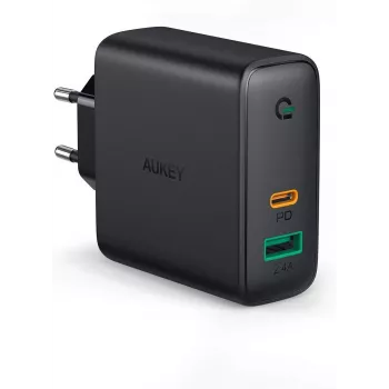 Carregador de parede PA-D3 2xUSB Power Delivery (1xUSB+1xUSB C) 5,4A 60W Dynamic Detect