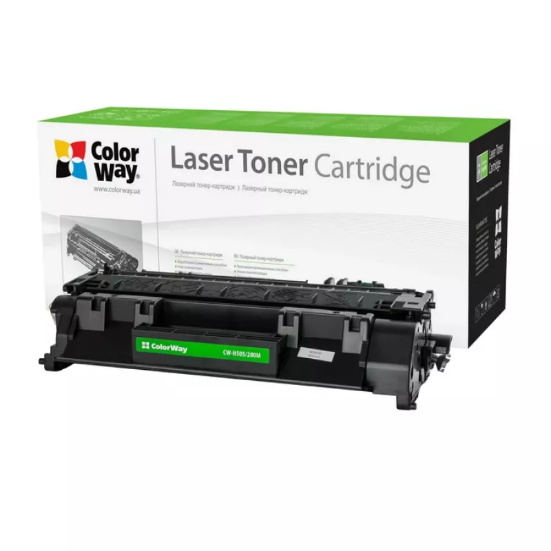 Cartucho de toner ColorWay CW-H505/280M – Preto, 2800 páginas, 1 unid.