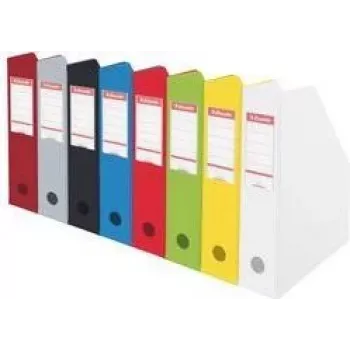 Porta-revistas Dymo DINA4 100 mm cartão com película de PVC, várias cores, pack de 10