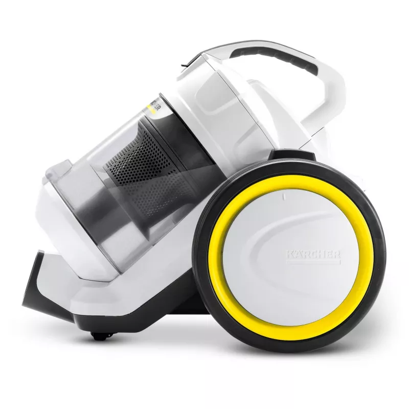 Aspirador cilíndrico Karcher VC 3 — aspirador a seco para casa, 700 W, 0,9 L sem saco, HEPA 13, tubo telescópico, mangueira de 1,5 m