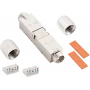 Conector de cabos LogiLink Cat. 6A blindado com alívio de tensão de parafuso (MP0073)