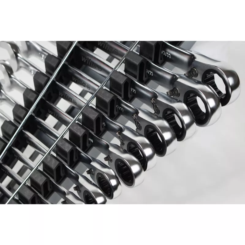 Conjunto de chaves de caixa com catraca Wiha 44661, reversível, 12 peças, medidas SW 8–19 mm