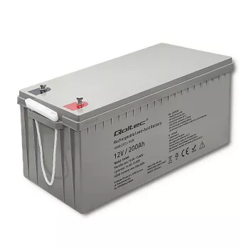 Bateria AGM recarregável QOLTEC 53069 12V 200Ah para alimentação de reserva e sistemas UPS