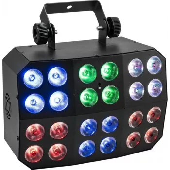 Luz LED pixel EUROLITE CLS-6 PIX HCL 6x12W RGBW — 6 luzes, LEDs 12W, RGBW