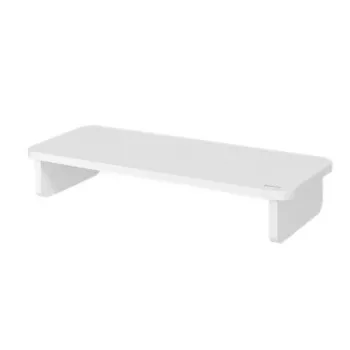 Suporte para monitor LEITZ Freestanding 64340001 — suporte de secretária para ecrãs de 61 cm (24 polegadas), capacidade de carga 20 kg, altura ajustável, branco