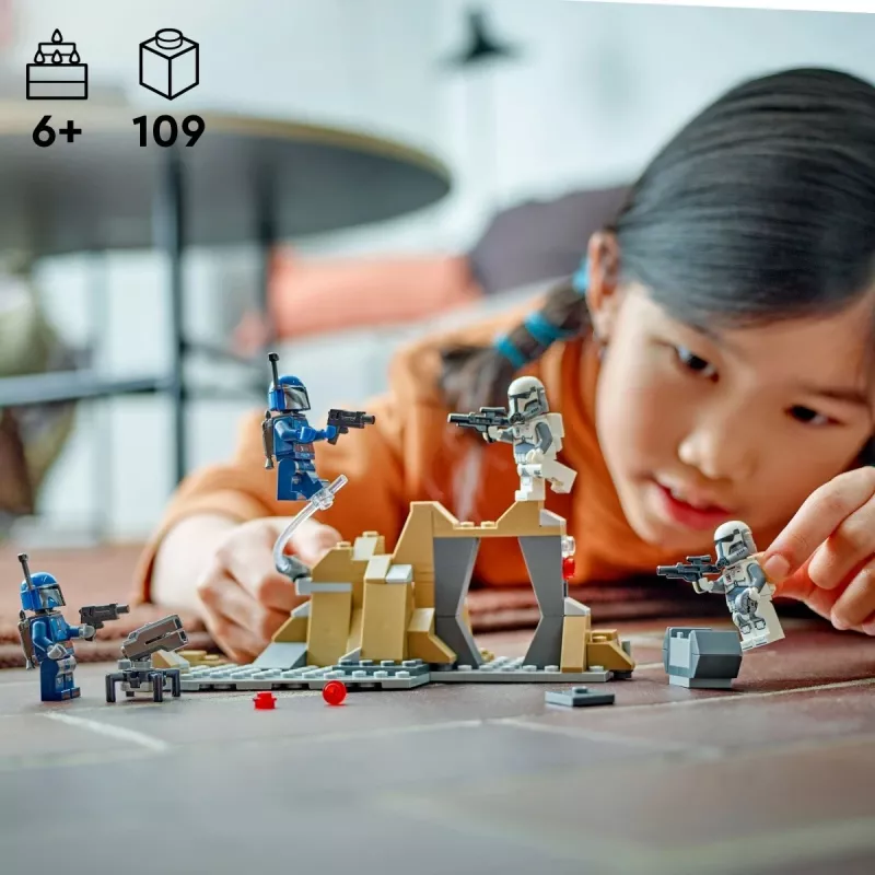 Brinquedo de construção LEGO Star Wars Ambush on Mandalore Battle Pack 75373 — 4 minifiguras, 109 peças, idade 6+