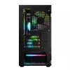 Caixa de computador Logic Concept Portos Mini ARGB Micro ATX preto