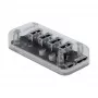 Hub USB DeLOCK 64087 transparente