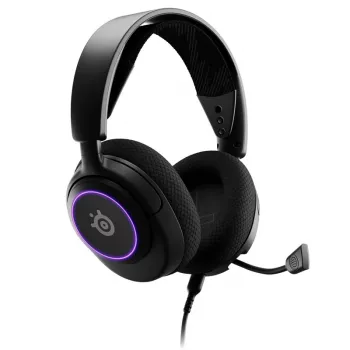 Headset Steelseries Arctis Nova 3 com fios arco de cabeça gaming USB Type-C preto