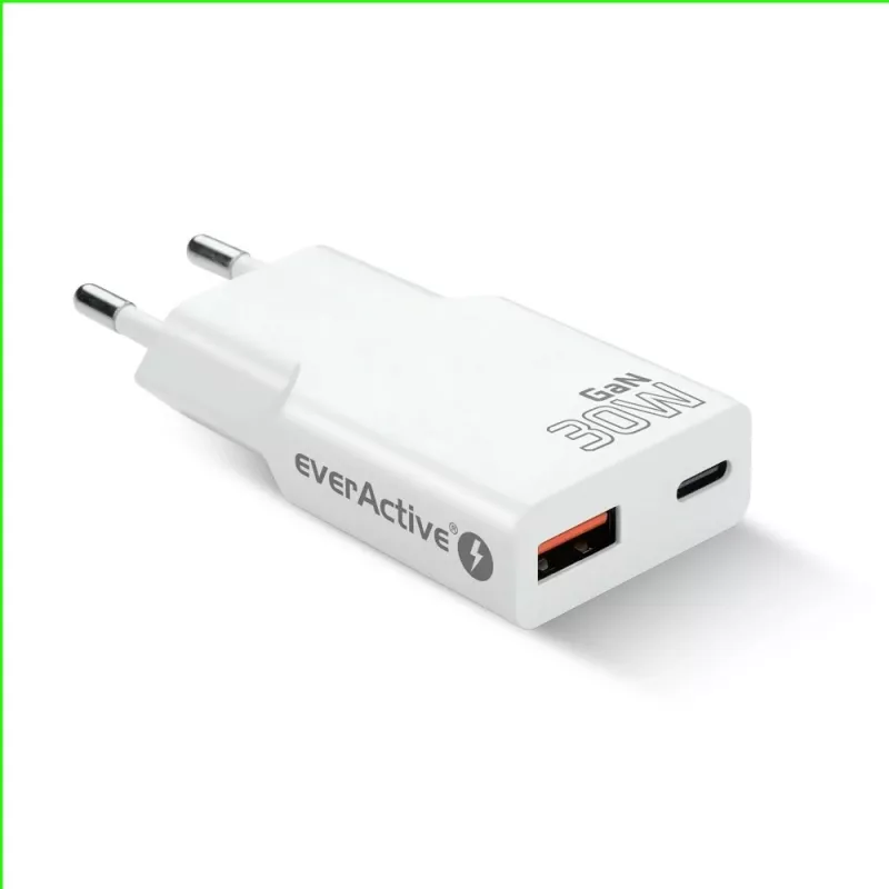 Carregador de parede USB universal everActive SC-380Q Super slim QC 3.0 – Quick Charge 3.0, design compacto