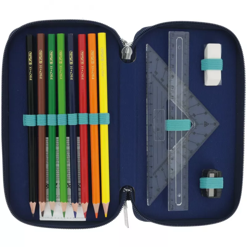 Herlitz TriCase Deep Ocean 31 peças azul poliéster 190x70x115 mm