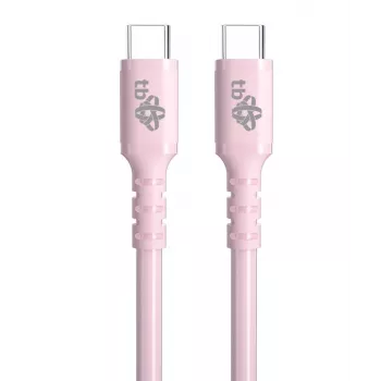Cabo USB-C para USB-C 60W Gel 1m rosa